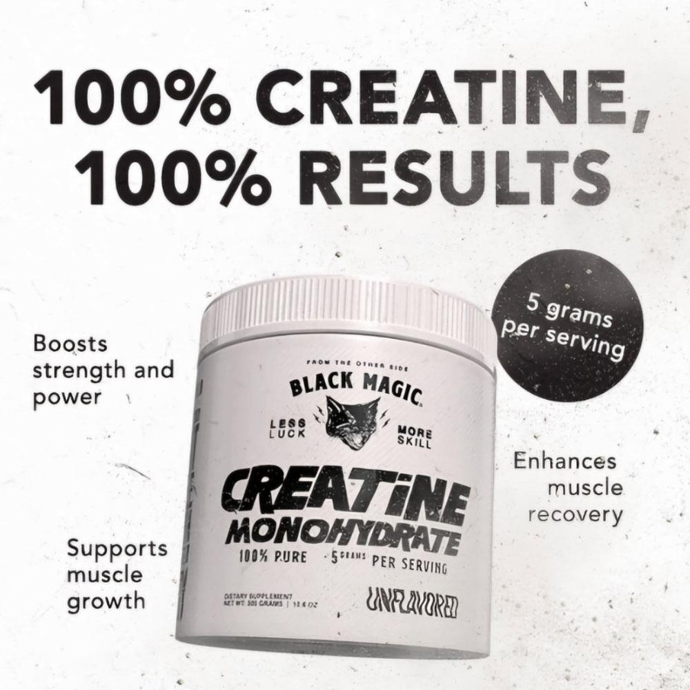Black Magic | Creatine Monohydrate | 300g (60 serving)