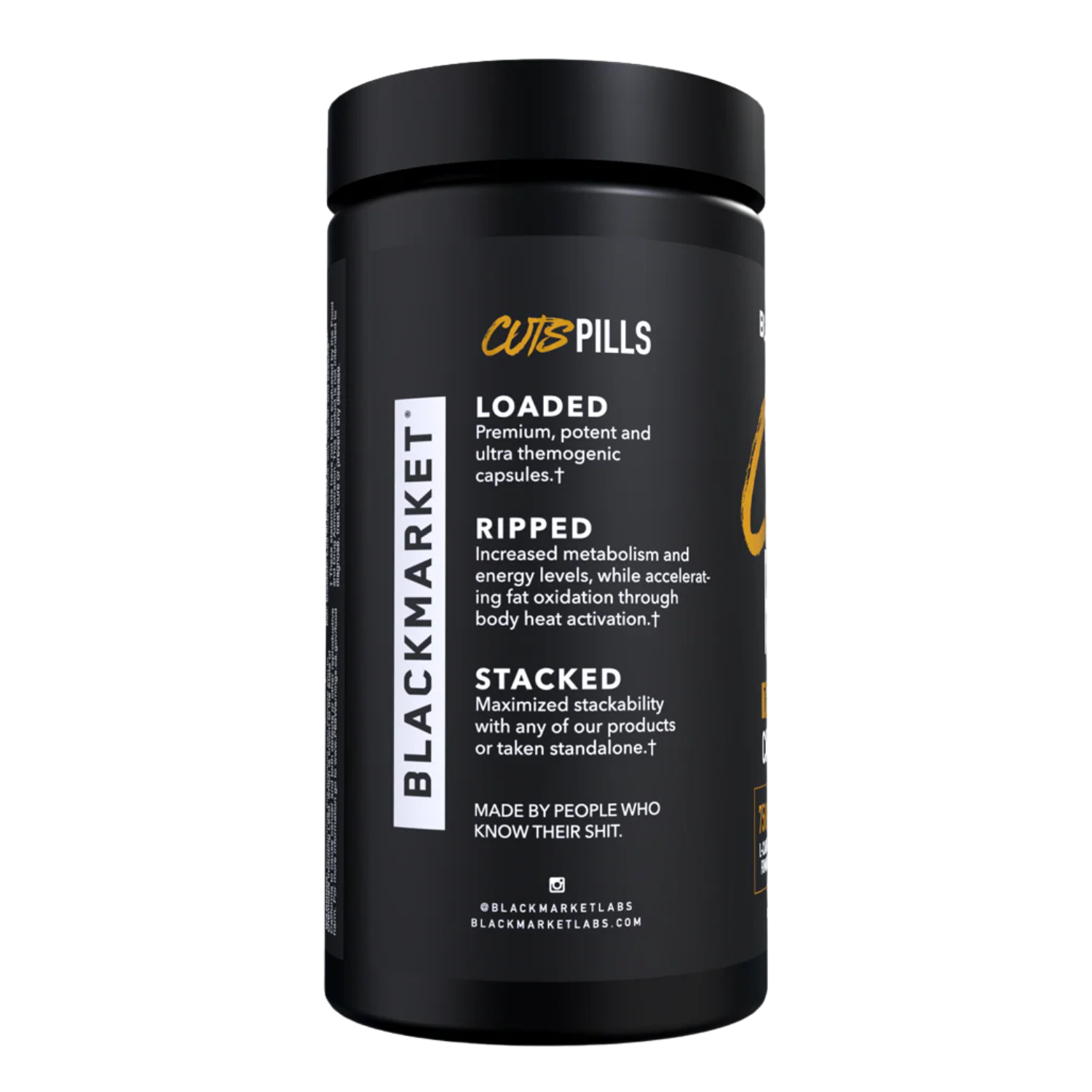 BlackMarket Labs Thermogenic Weight Management Supplement - Product View | Nutrastop