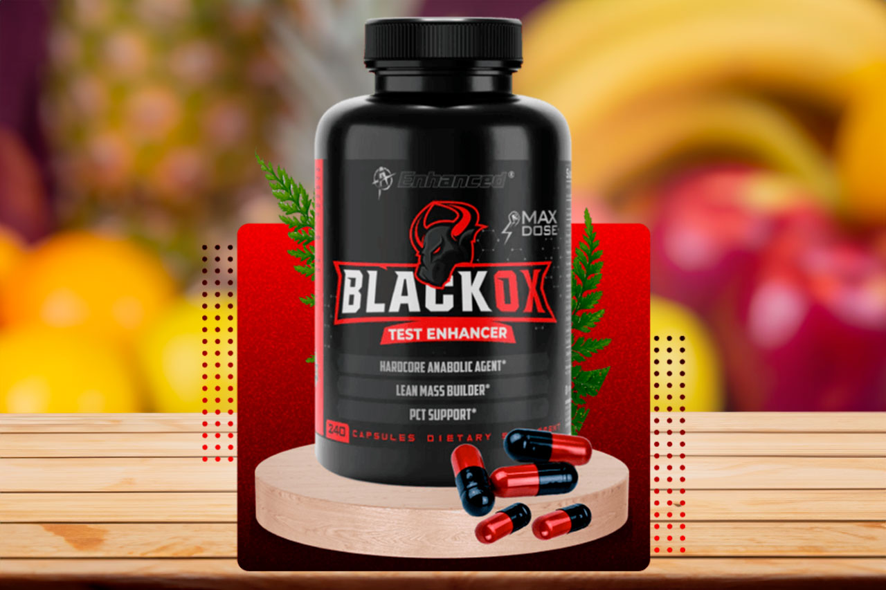 Enhanced | Black Ox | Test Enhancer | 240 capsule - In Action | Nutrastop