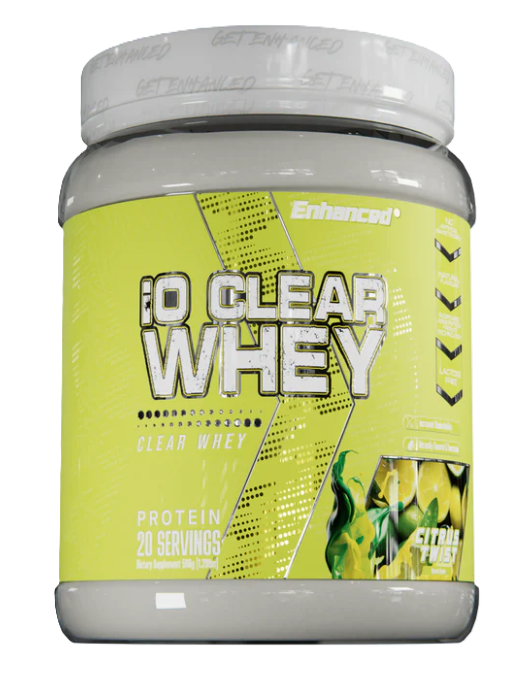 Enhanced | IO Clear Whey | 20 serving - In Action | Nutrastop