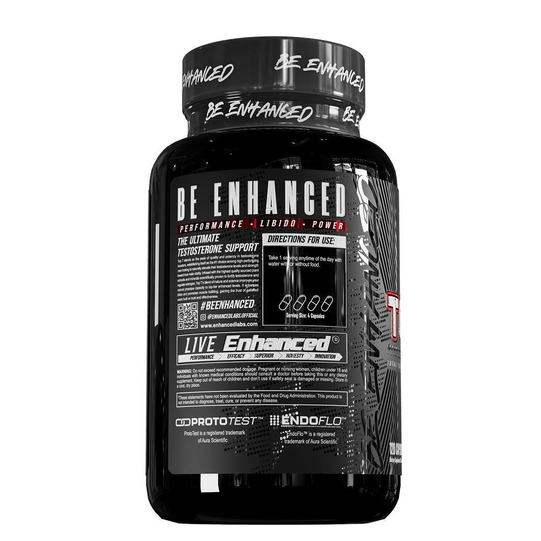 Enhanced | Top T | 120 Capsules - In Action | Nutrastop
