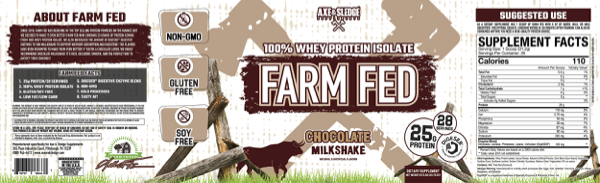 Axe & Sledge | Farm Fed Protein | 100% Whey Protein Isolate