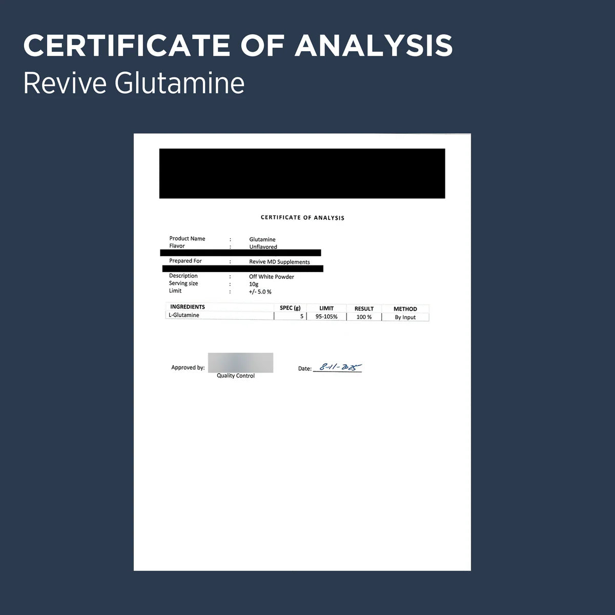 Revive | Glutamine | 30 Servings