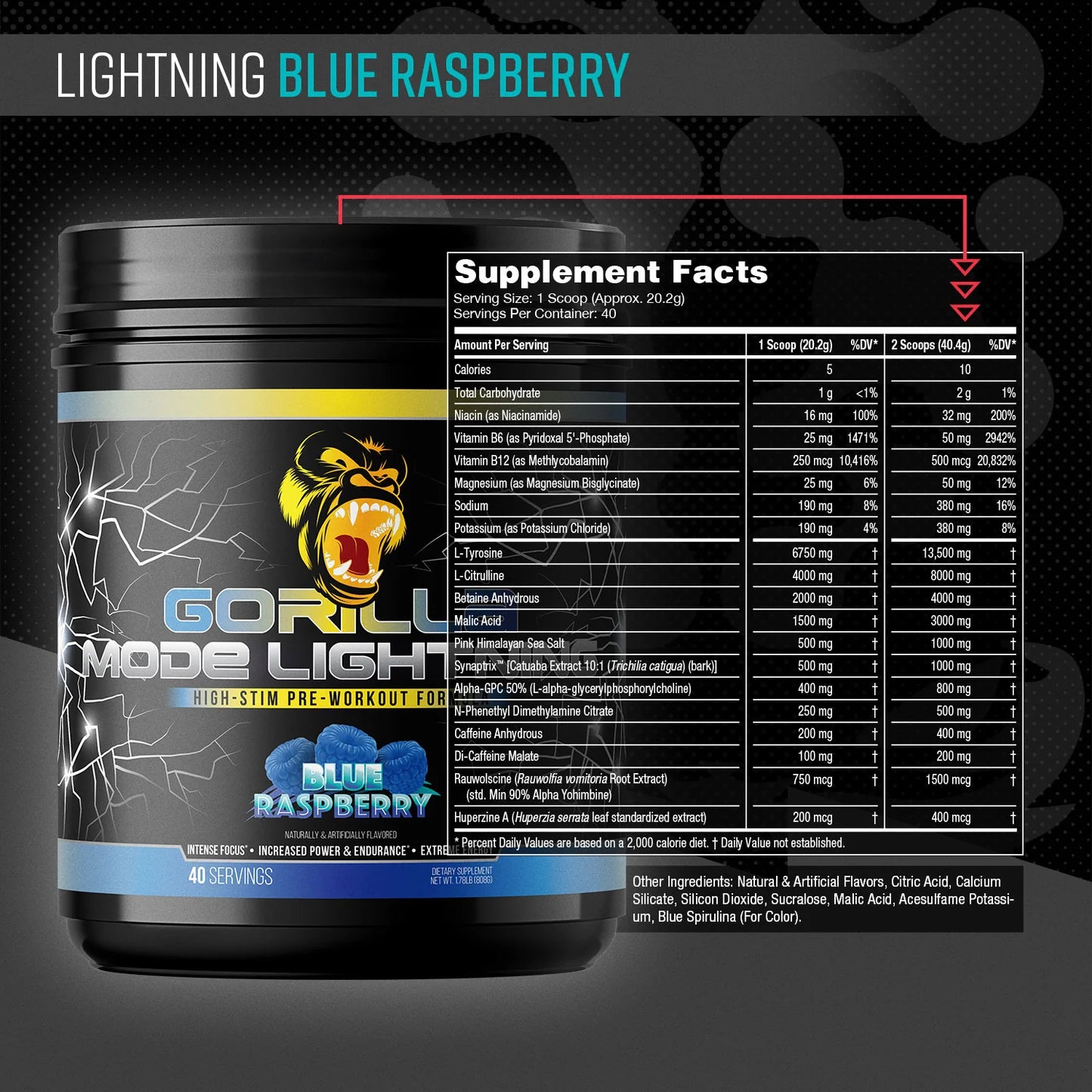 Gorilla Mind | GM Lightning | 40 Servings