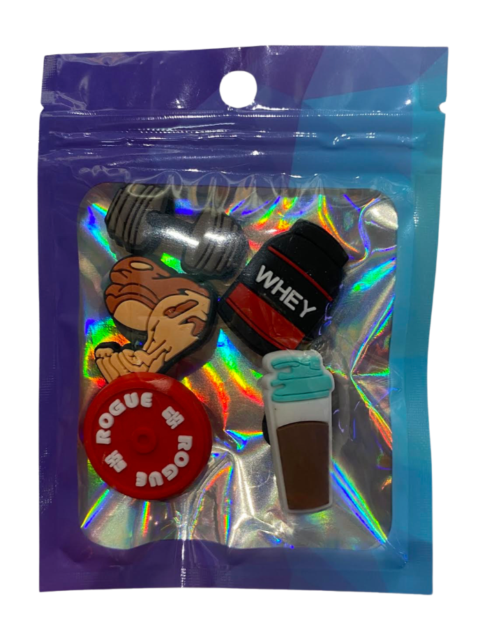 Gym Shoe Set | Charms (4 Piece) - In Action | Nutrastop