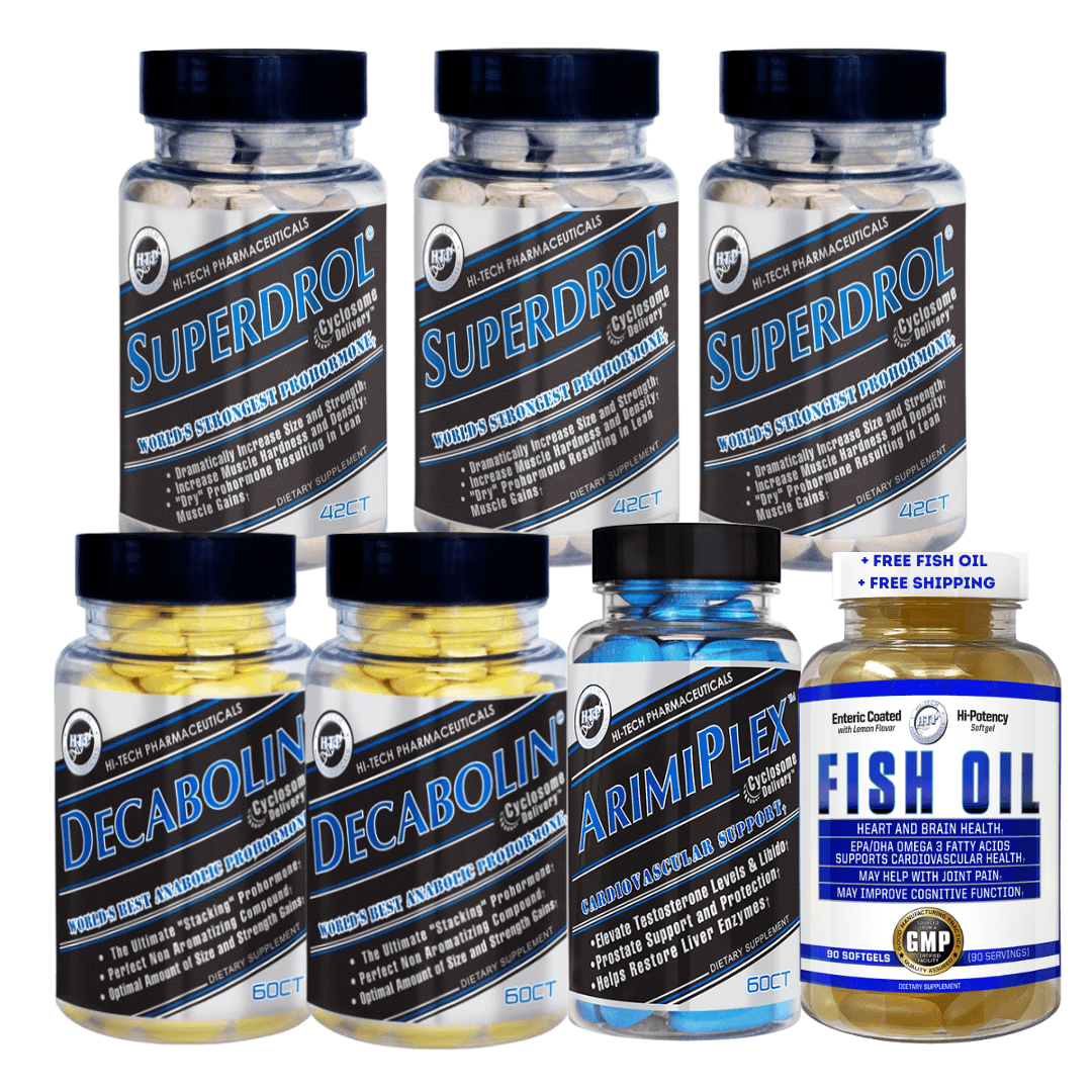 Hi-Tech Pharmaceuticals | 12 Week Mass Bulk Cycle Prohormone Stack - In Action | Nutrastop