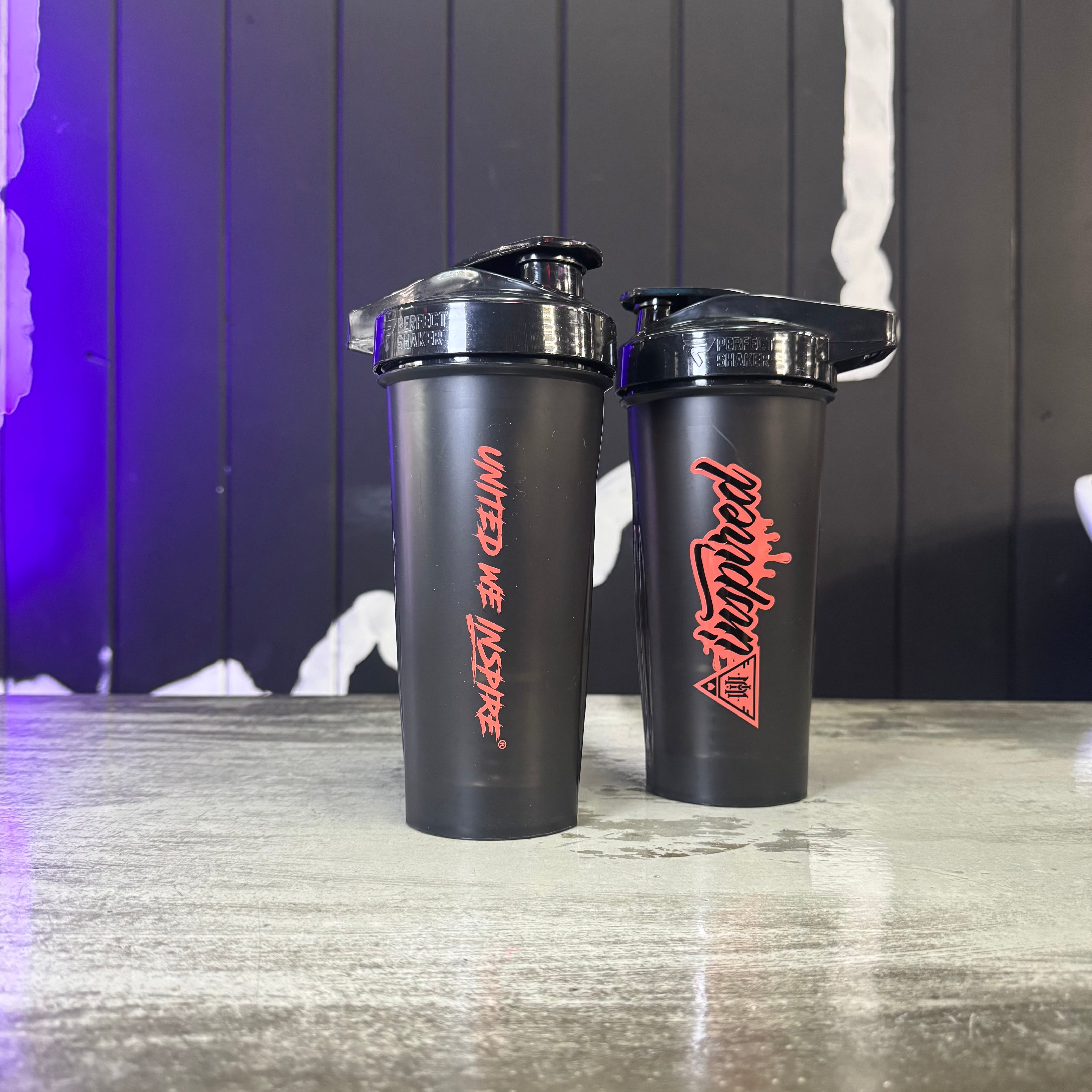 Inspired Nutra | Perfect Shaker Cup (Black/Red) - In Action | Nutrastop