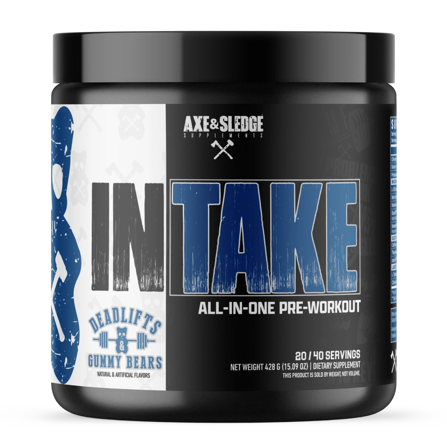 Axe & Sledge | A&S Intake Pre | 40 Servings - Product Image | Nutrastop