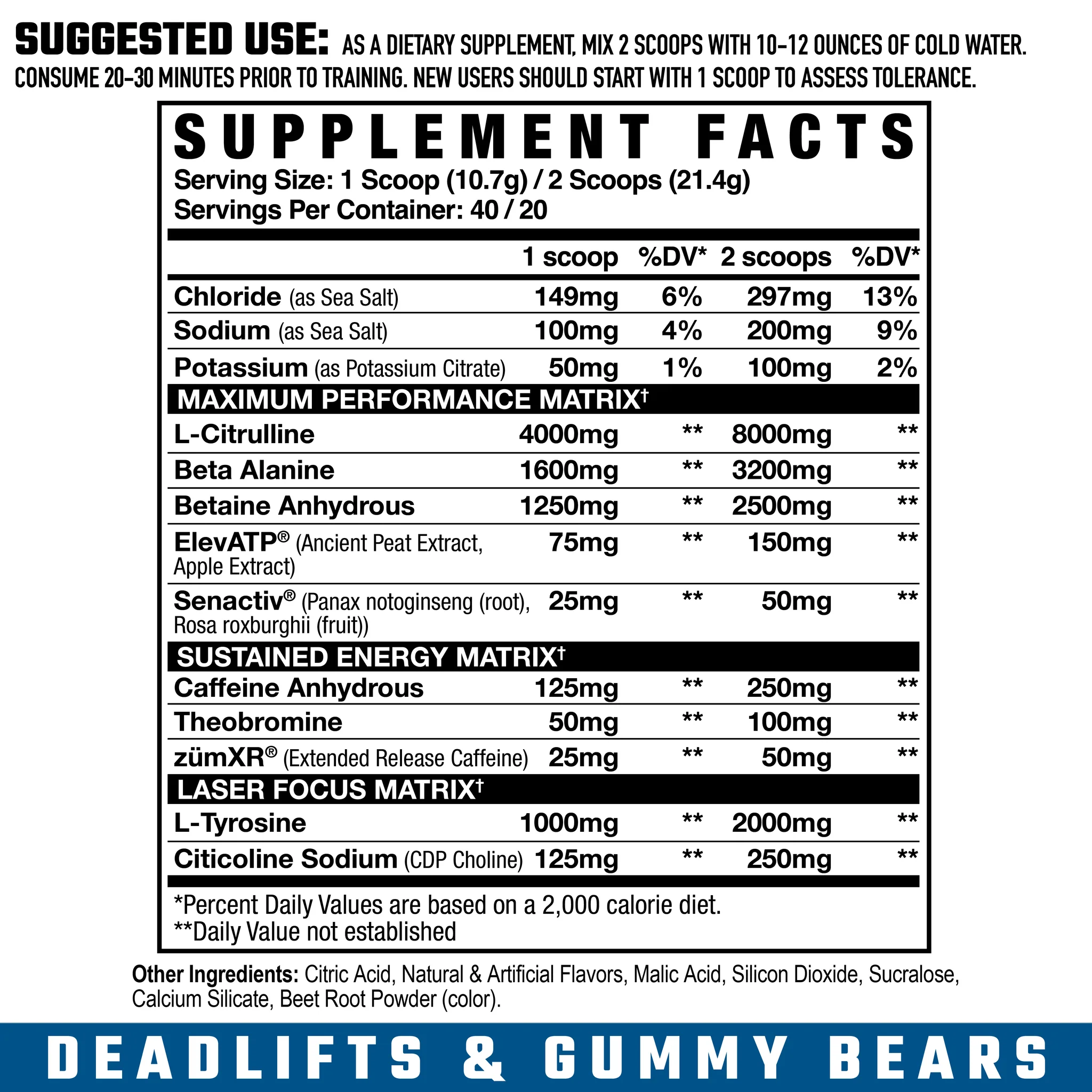 Axe & Sledge | A&S Intake Pre | 40 Servings - Product Image | Nutrastop