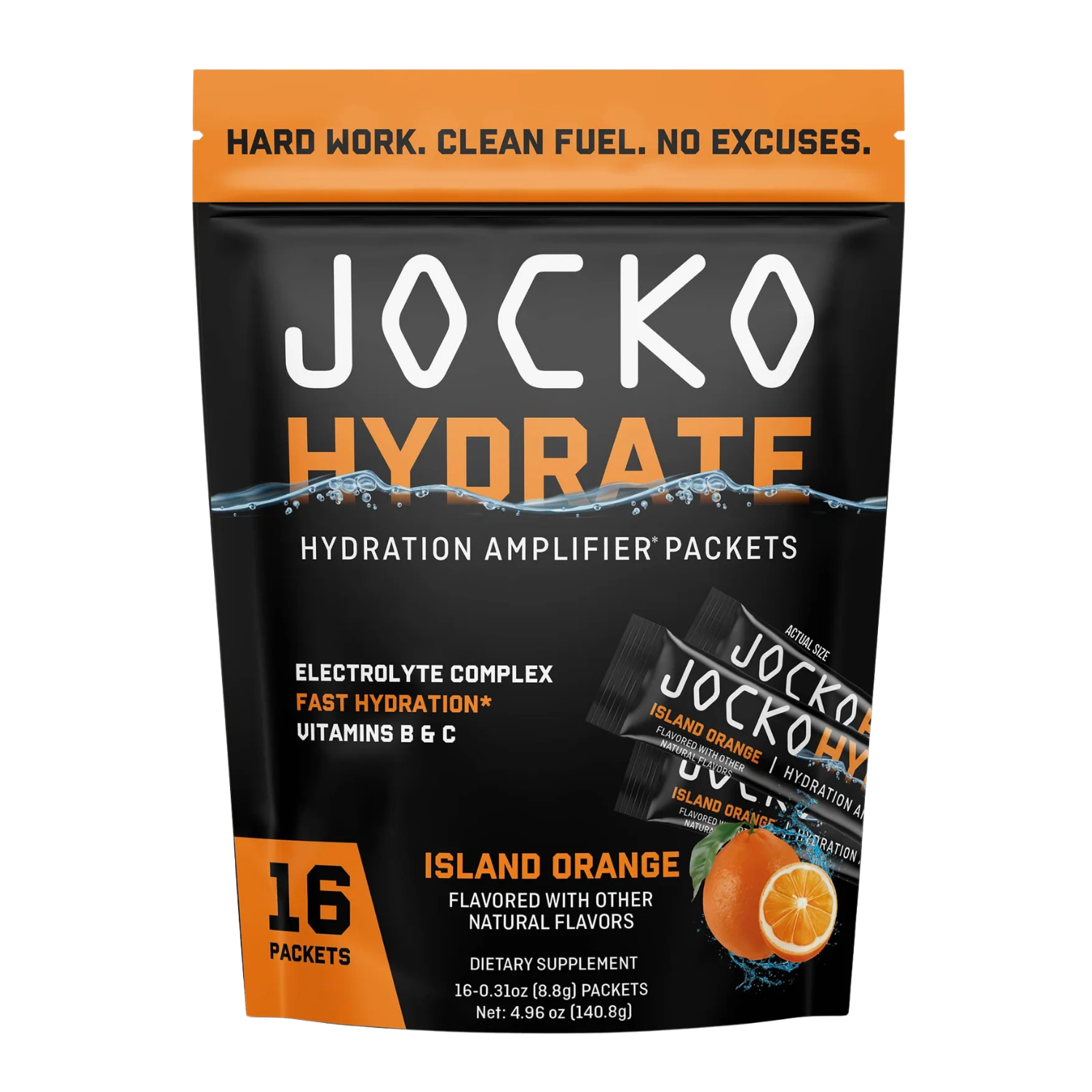 Jocko Fuel | Hydrate | 16 Hydration Amplifier Packets