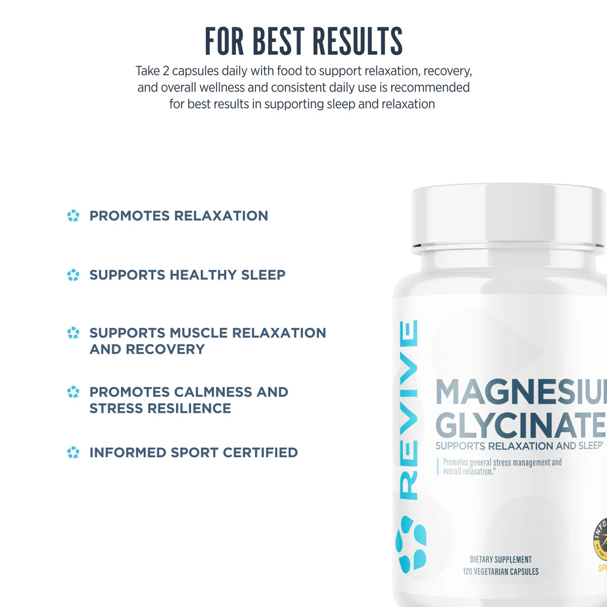 Revive | Mag Glycinate | 120 Capsules