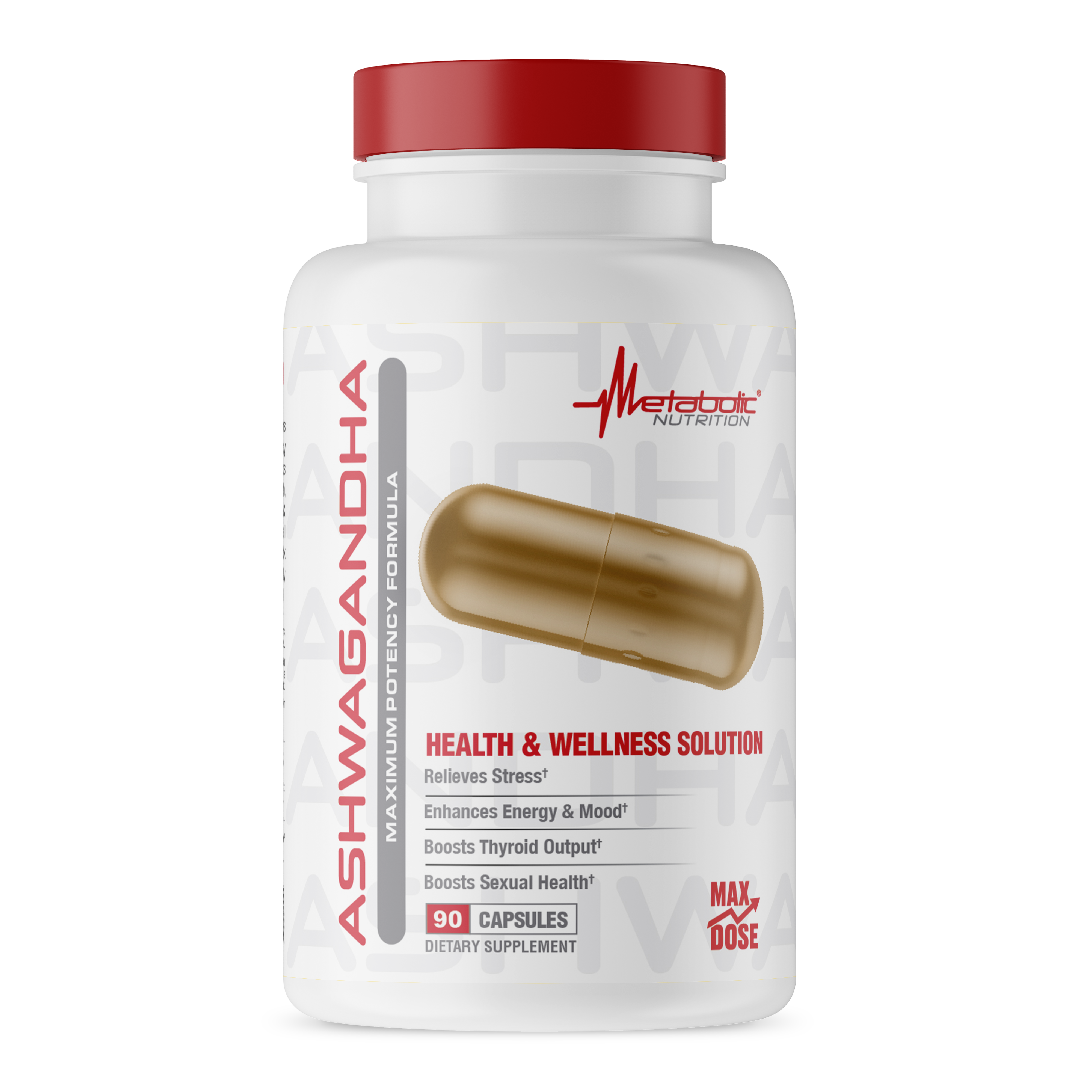 Metabolic Nutrition | Ashwagandha | 2200mg Capsules - In Action | Nutrastop