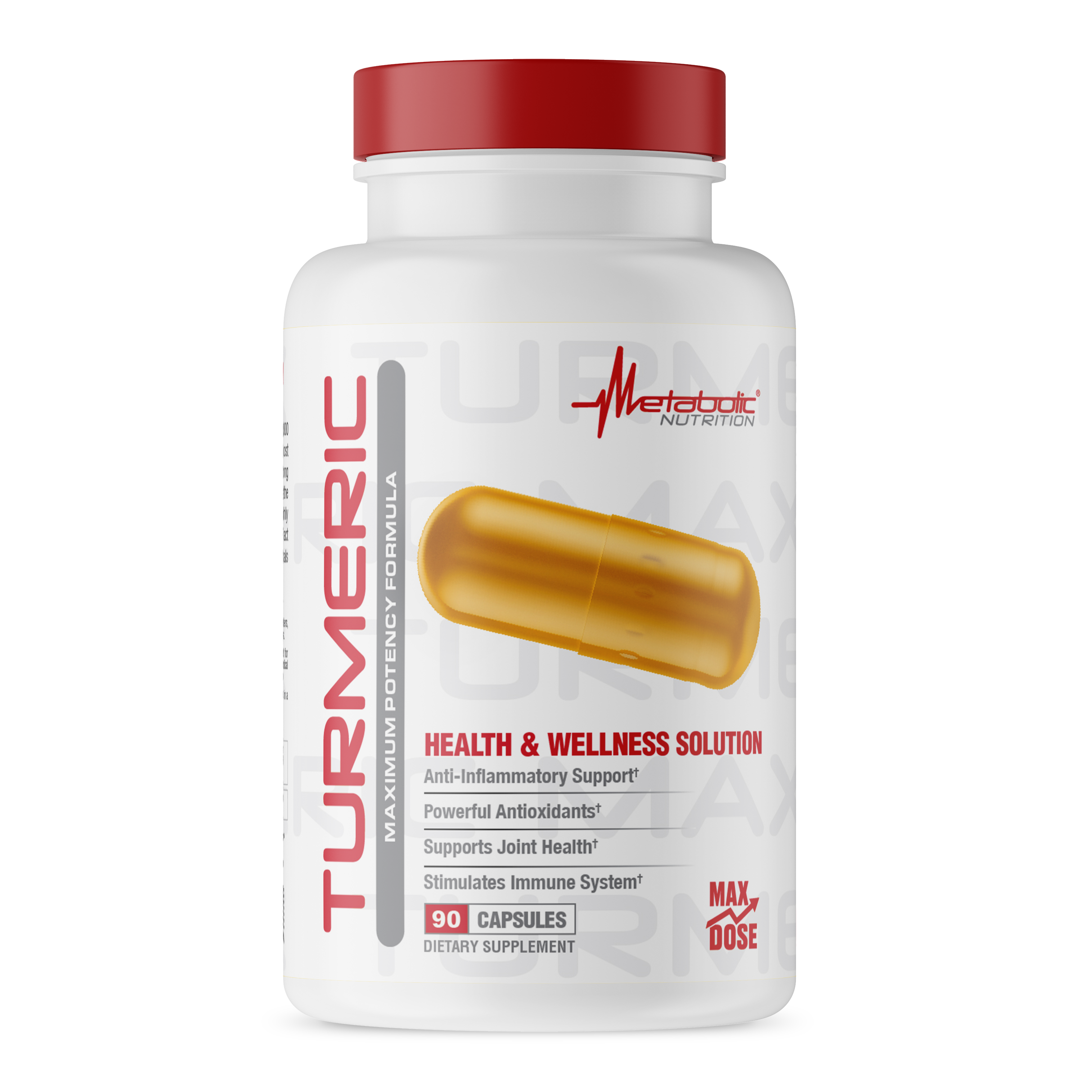 Metabolic Nutrition | Turmeric Curcumin (with Black Pepper Extract) | Capsules - In Action | Nutrastop