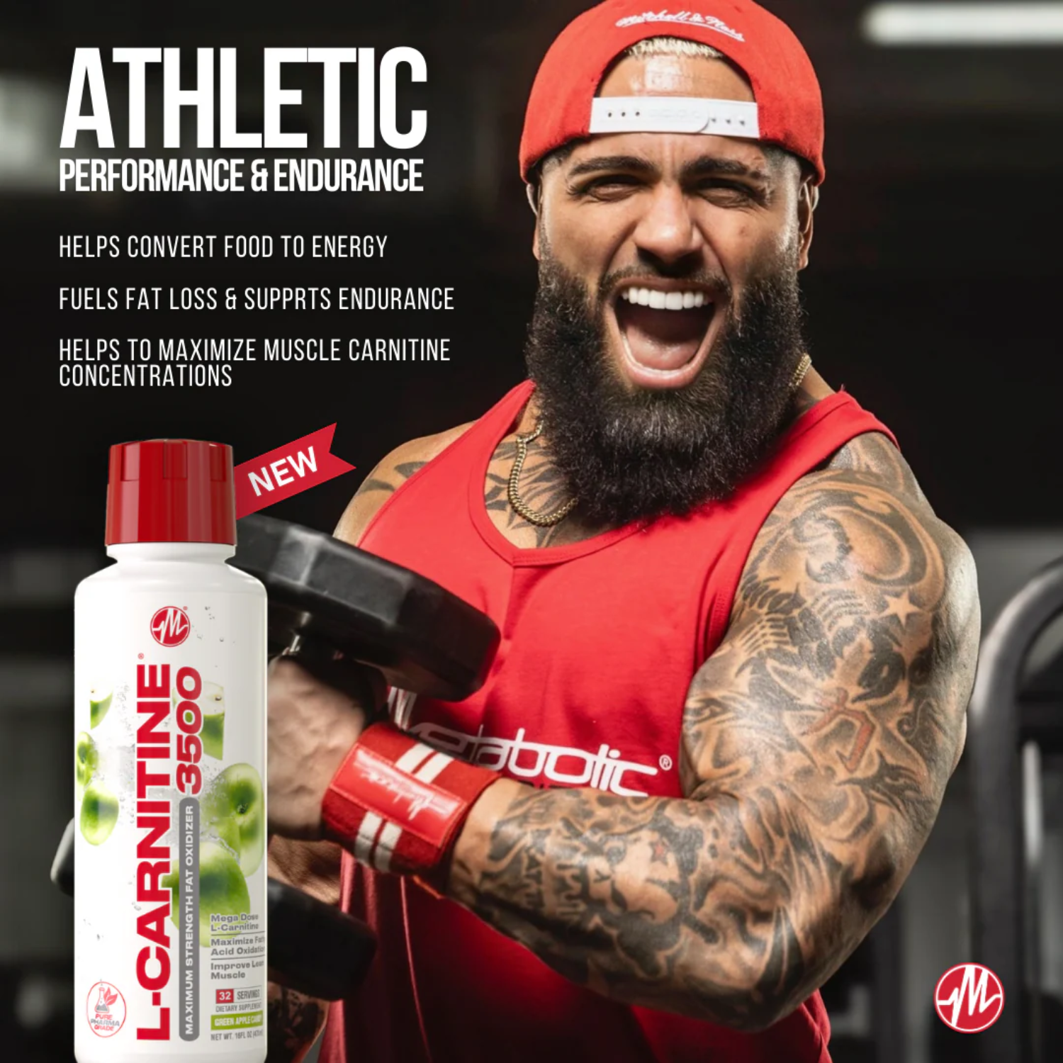 Metabolic Nutrition | MN L-Carnitine 3500 | 32 Capsules - Product Image | Nutrastop