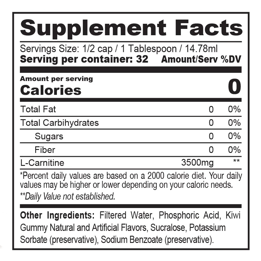 Metabolic Nutrition | MN L-Carnitine 3500 | 32 Capsules - Product Image | Nutrastop