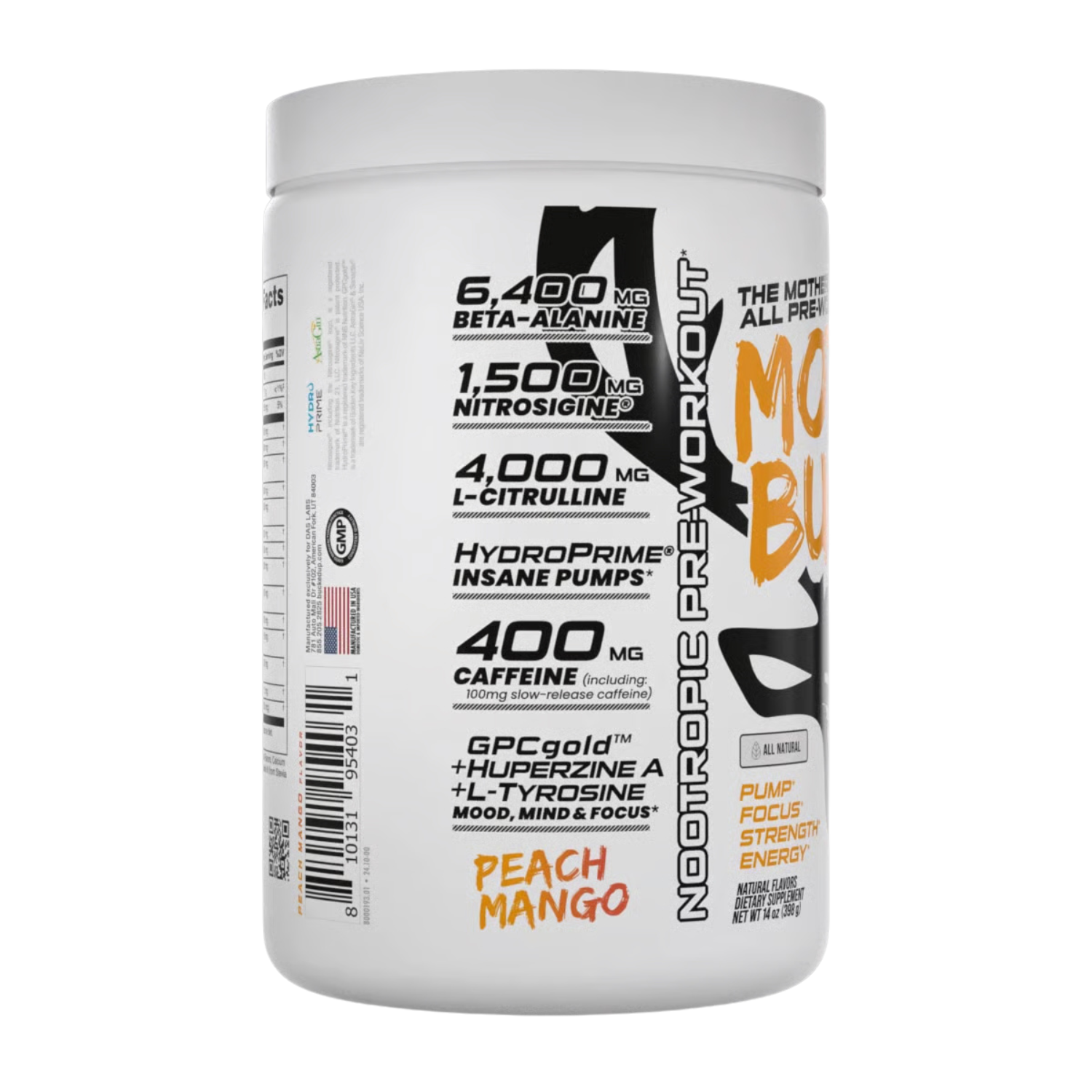 Bucked Up | Natural Pre | 30 Servings - Product Image | Nutrastop