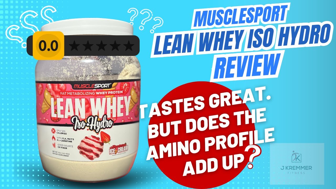 Muscle Sport | Lean Whey Iso-Hydro - In Action | Nutrastop