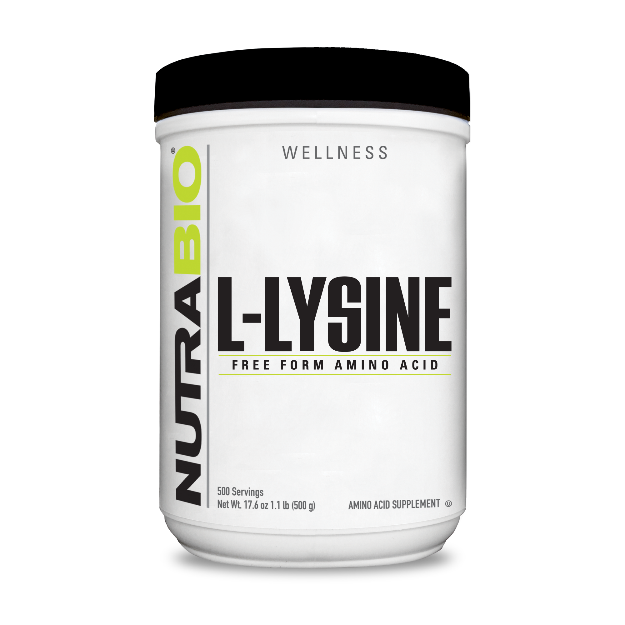 Nutra Bio | L-Lysine | (250 servings) - In Action | Nutrastop