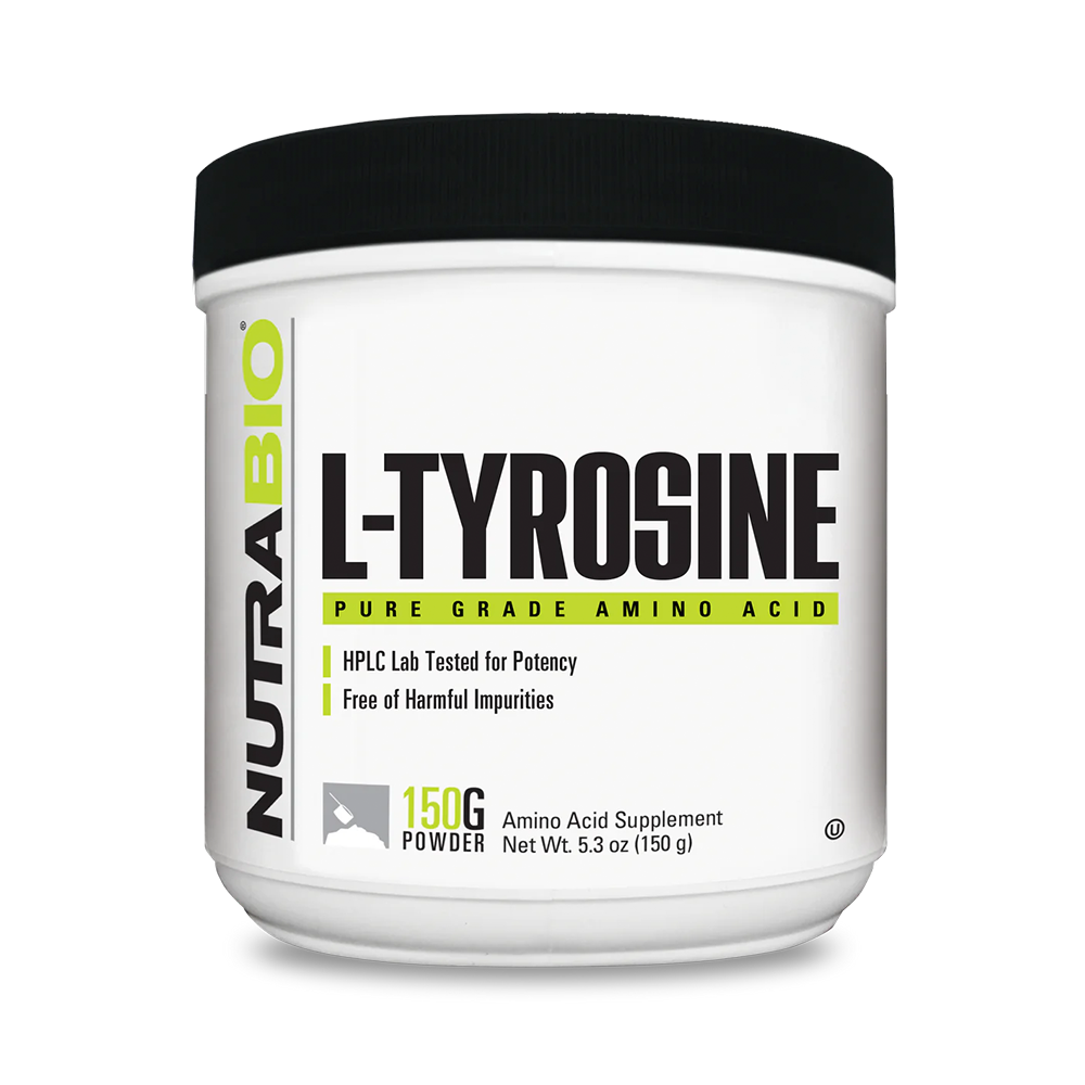 Nutra Bio | L-Tyrosine | Pure Grade Amino Acid - In Action | Nutrastop