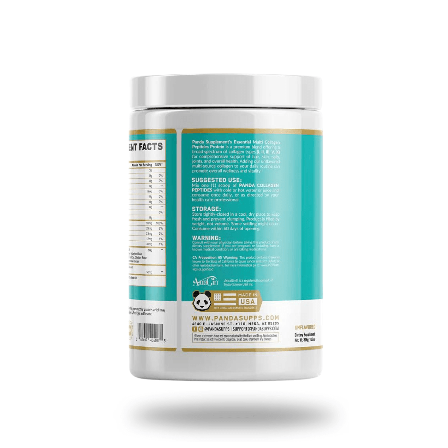 Panda Supps | Multi Collagen Peptides | 30 Serving