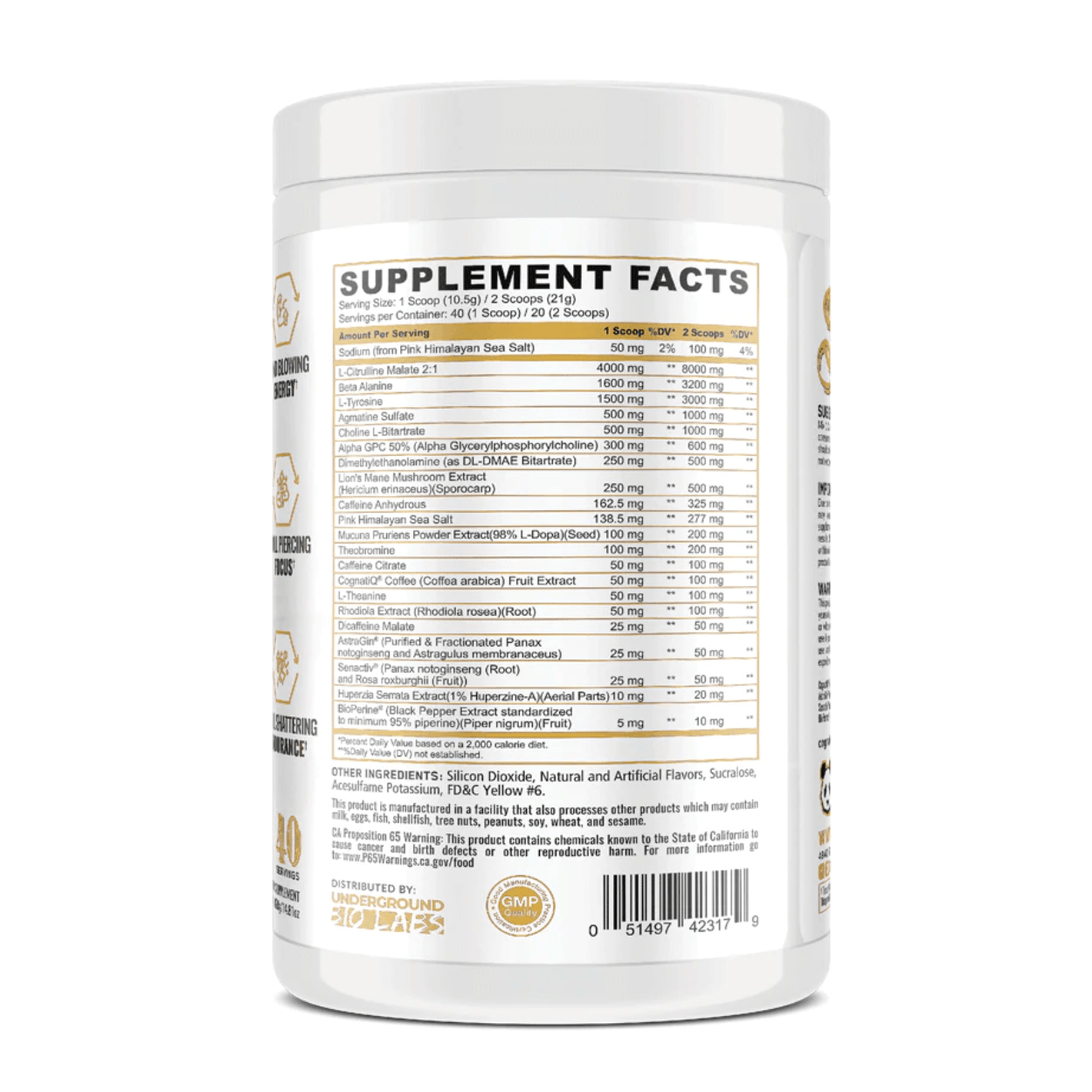 Panda Supps | Skull | Preworkout