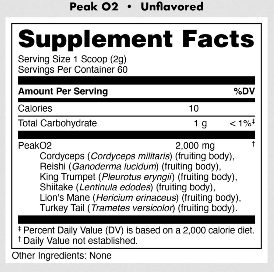 Bucked Up Bucked Up | PeakO2 | Adaptogenic Performance Powder - Package Detail | Nutrastop