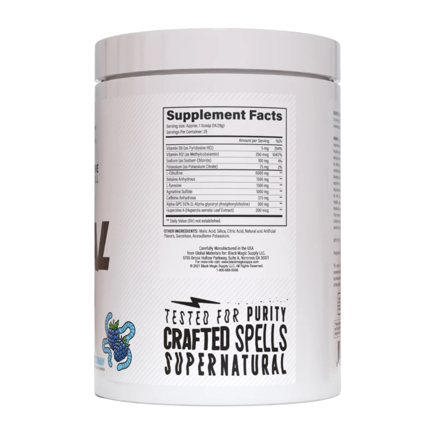 Black Magic Supply Black Magic | Ritual | High Stim Pre-Workout - Package Detail | Nutrastop