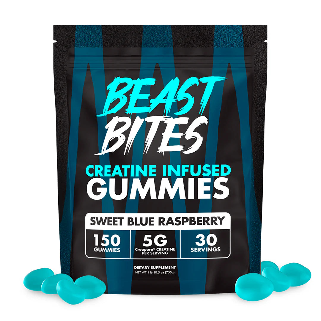 Beast Bites | 150 count Creatine Gummies | Blue Raspberry