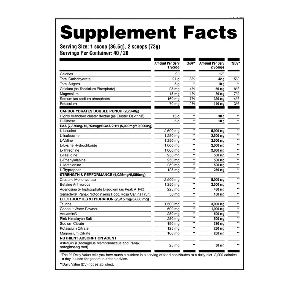 Apollon Nutrition Apollon | Over The Top | Full Spectrum Intra-Workout - Side View | Nutrastop