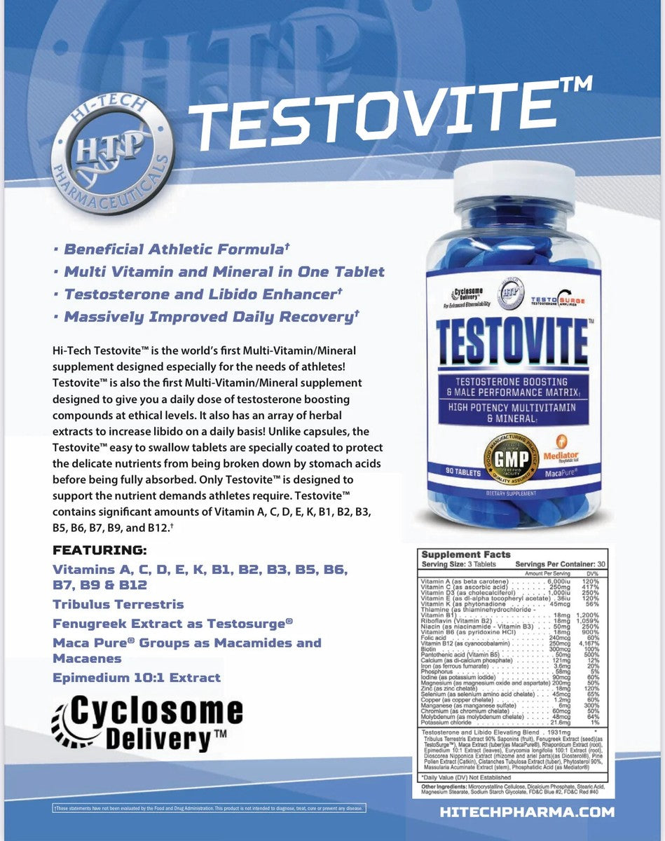 Hi-Tech Pharmaceuticals | TestoVite 90 Tabs