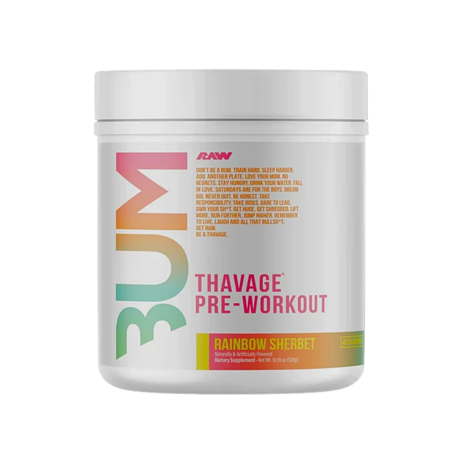 Raw Nutrition | CBum Thavage | 40 Servings