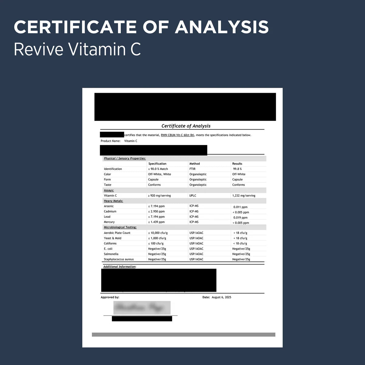 Revive | Vitamin C | 60 Capsules