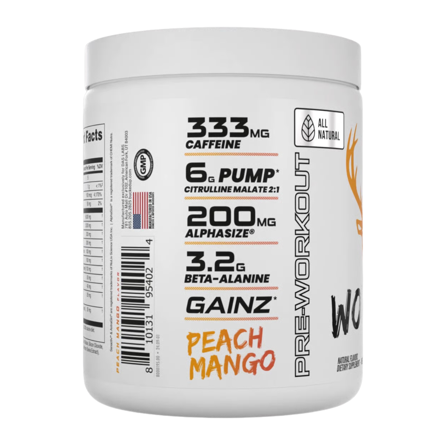 Bucked Up | Natural Pre | 30 Servings - Product Image | Nutrastop