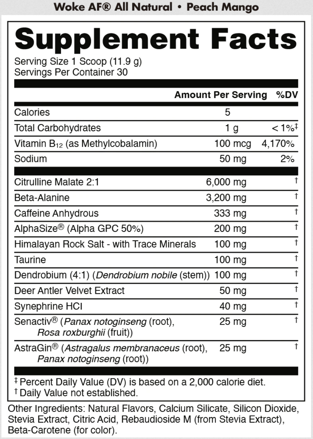 Bucked Up | Natural Pre | 30 Servings - Product Image | Nutrastop