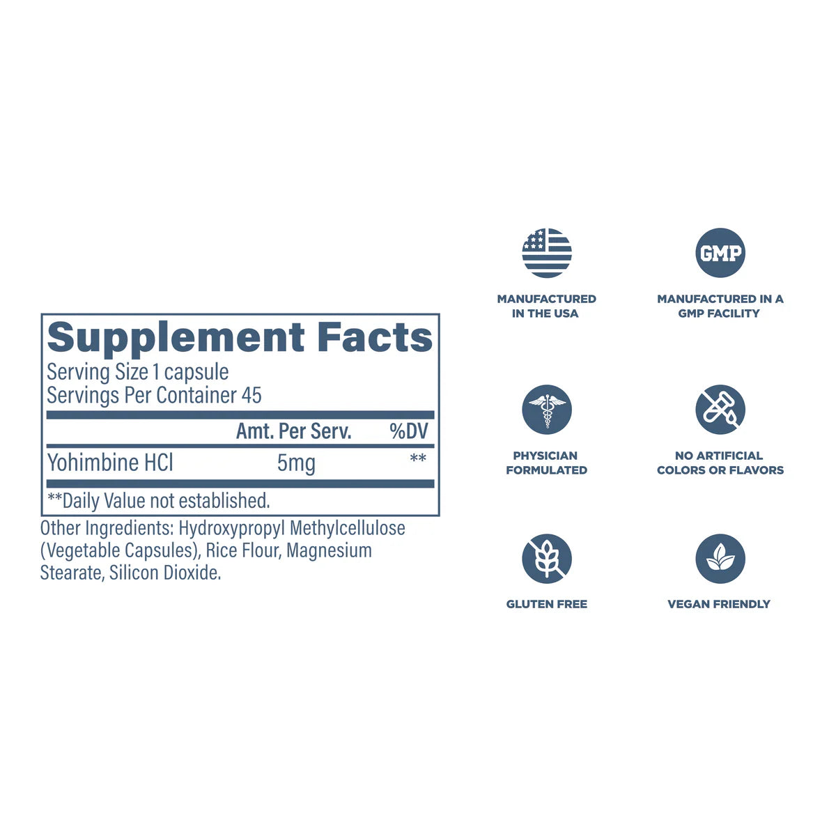 Revive | Yohimbine HCL | 45 Capsules
