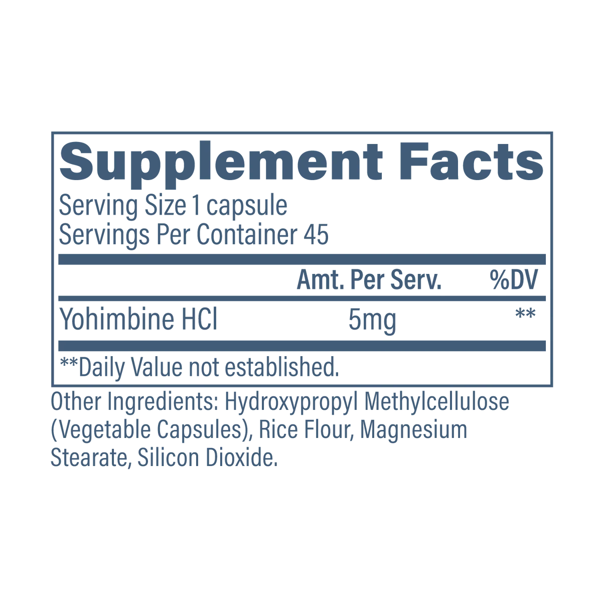 Revive | Yohimbine HCL | 45 Capsules