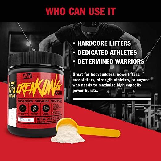 Mutant | CREAKONG CX8 | Advanced Creatine Multiplier | Creatine + Amino Acid