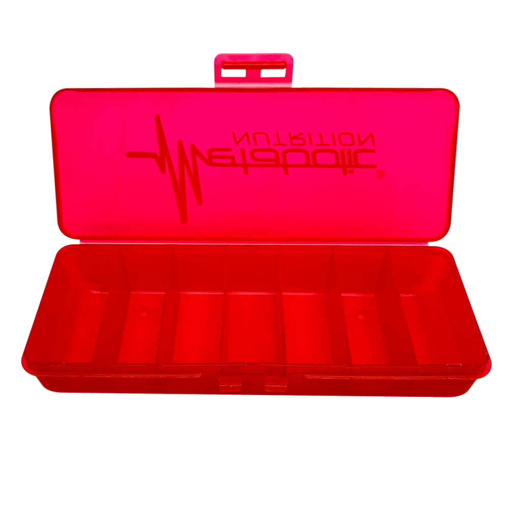 Metabolic Nutrition Pill Organizer Portable Case General Wellness 1 Count - For People managing multiple daily | Nutrastop