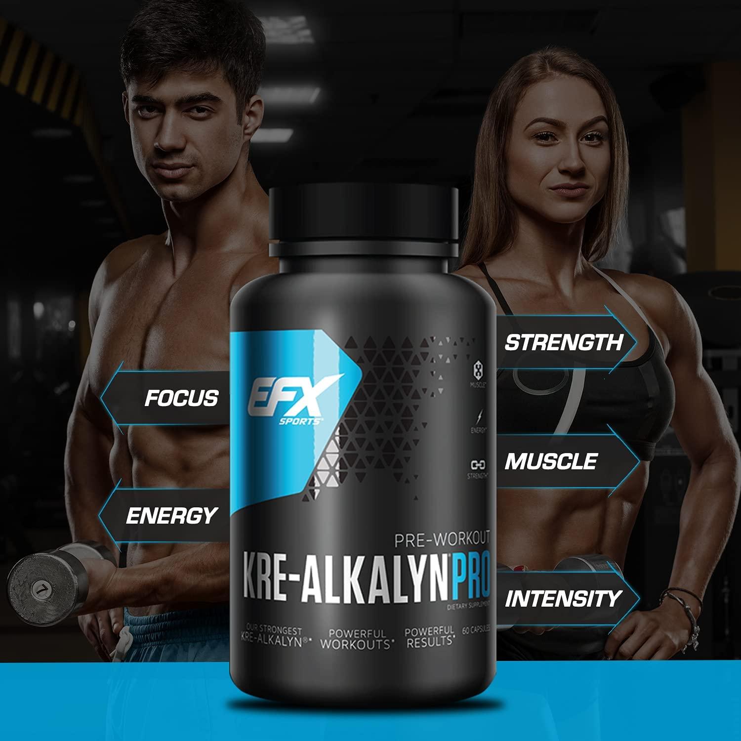 EFX Sports | Kre-Alkalyn PRO Pre-Workout | PH-Correct Creatine Monohydrate