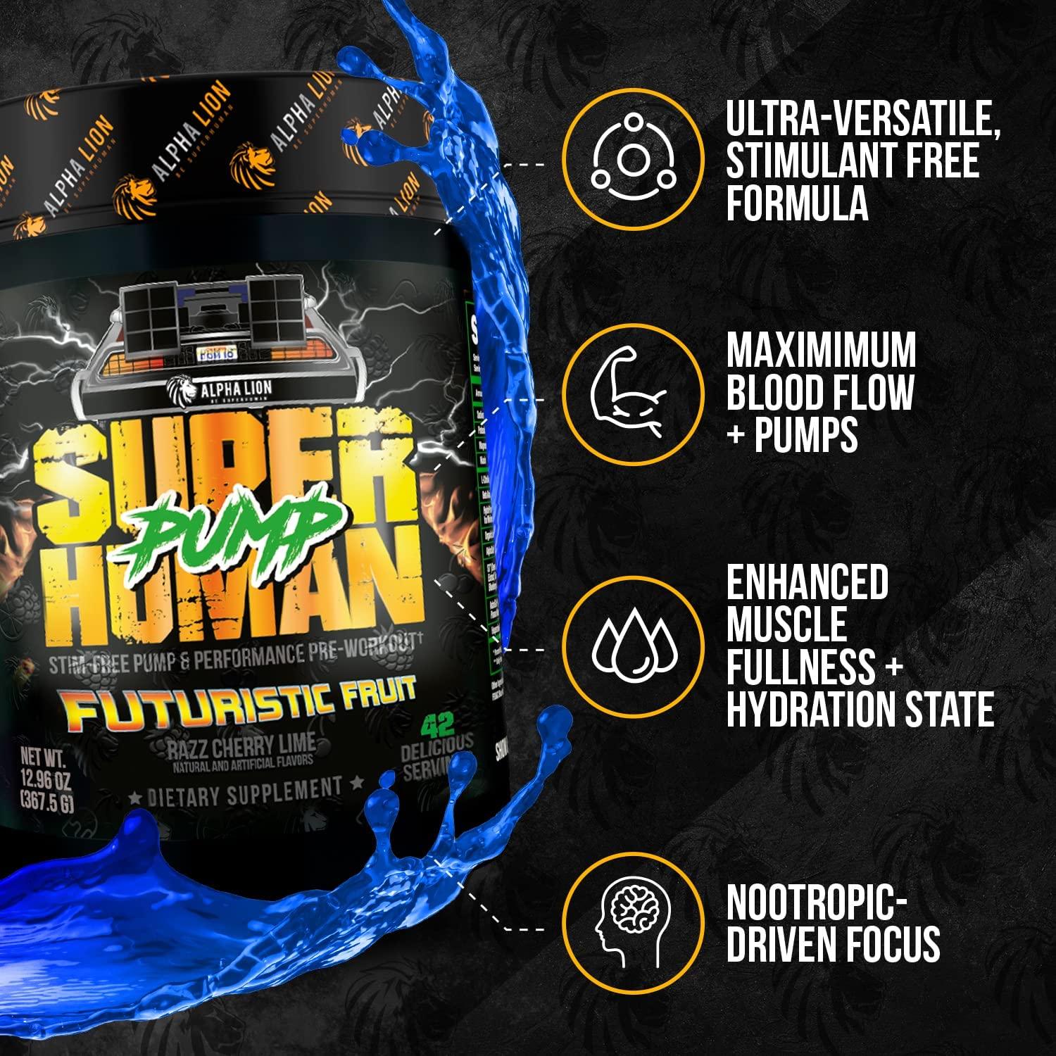 Alpha Lion | Super-Human Pump | Caffeine Free Pre-Workout