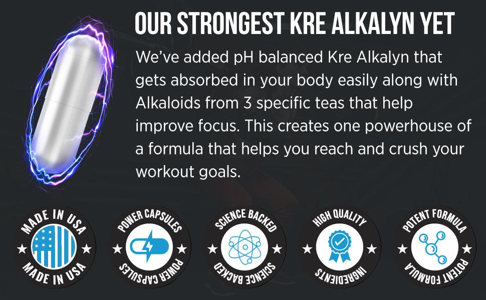 EFX Sports | Kre-Alkalyn PRO Pre-Workout | PH-Correct Creatine Monohydrate